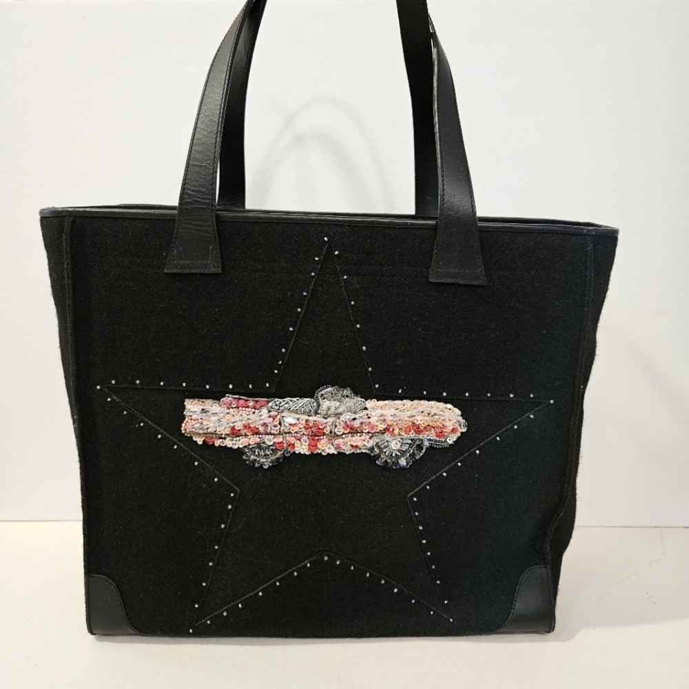 Michael Simon - Beaded Sequin Retro Pink Cadillac Rockabilly Purse